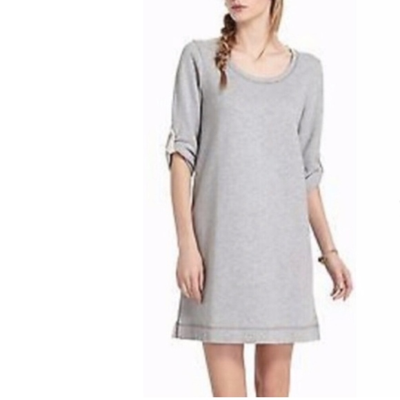 Anthropologie Dresses & Skirts - Eloise Anthropologie Gray Sweatshirt Dress